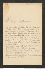 Nachlass Franz Steindachner, Brief von Robert Collett an Franz Steindachner (26.02.1899), Inv.Nr. 84.04, Seite 1
